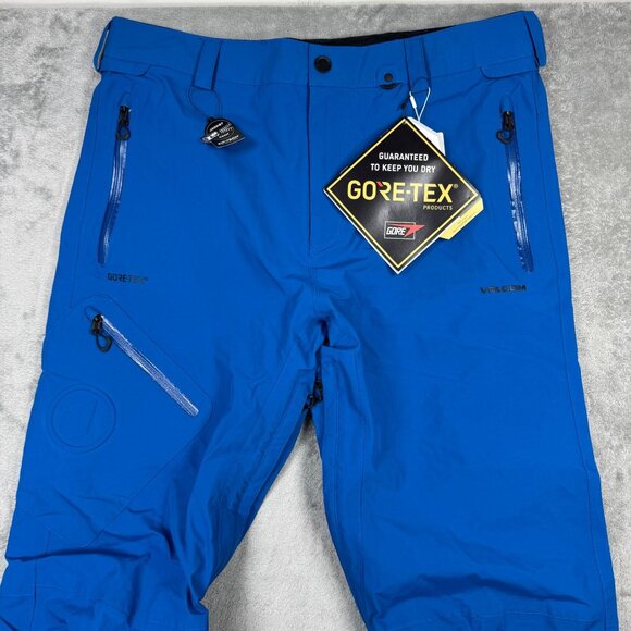 NWT Volcom Gore-Tex Pants Mens XL Snowboard Ski Winter Snow Sports Pant Blue - Picture 3 of 10